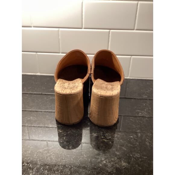 Kork Ease Tilly Womens Leather Studded Clogs Wooden Platform Shoes Brown Size 8M - Picture 5 of 9